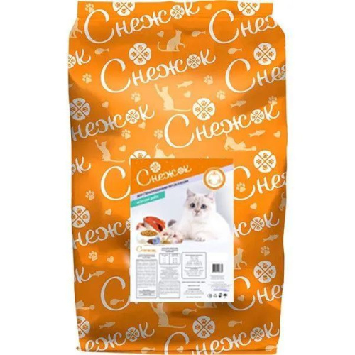 СНЕЖОК сухой корм для стерилизованных котов и кошек морская рыба (10кг/м) 1кг.
