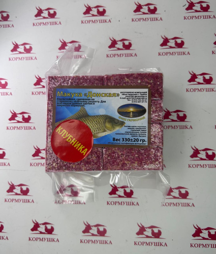 Насадка-прикормка рыболовная, Макуха "Донская" клубника