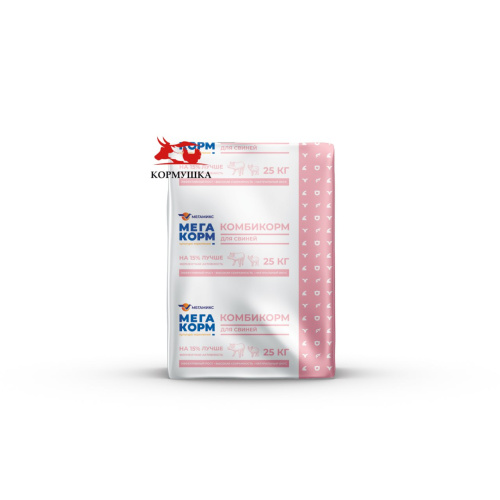 Мегакорм Свиной РОСТ СПК-5 (25 кг/м) 1кг.