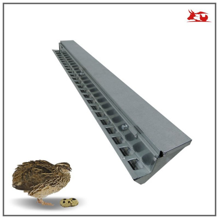 Кормушка перепелиная Экономка ПРЕСТИЖ 90 см(с крышкой,на клетку) 1 шт**