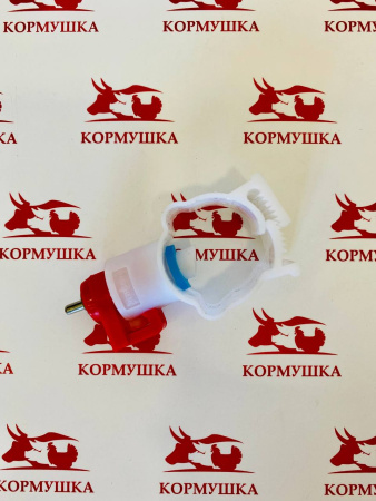 Ниппель с креплением прямой на трубу d 25мм (для кур) 1шт**