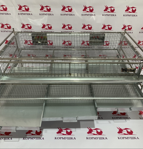 Клетка для перепелов "MultiPro" база-сетка (на 55 голов) 1шт**