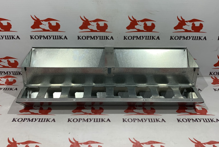 Кормушка куриная ЭКОНОМКА СТАНДАРТ 60 см (без крышки,на клетку) 1 шт**
