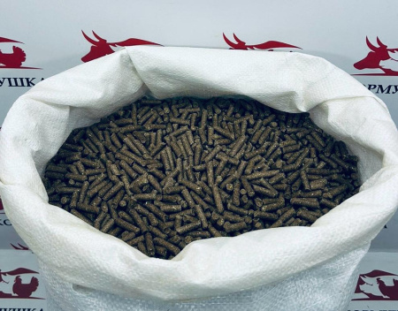 Пивная дробина, гранулированная (протеин 22-24%) (30 кг./м.) 1кг.