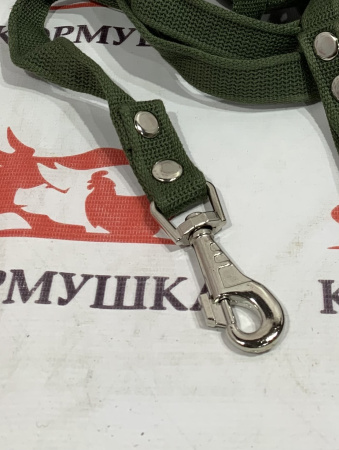 Поводок брезентовый с карабином (10 м) 1 шт