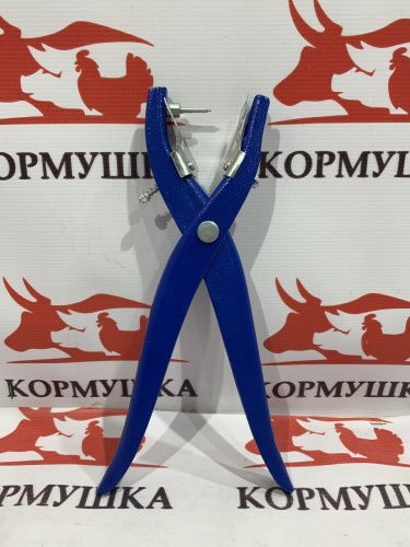 Щипцы для установки ушной бирки ПУУМ (Усиленные синие) 1шт**